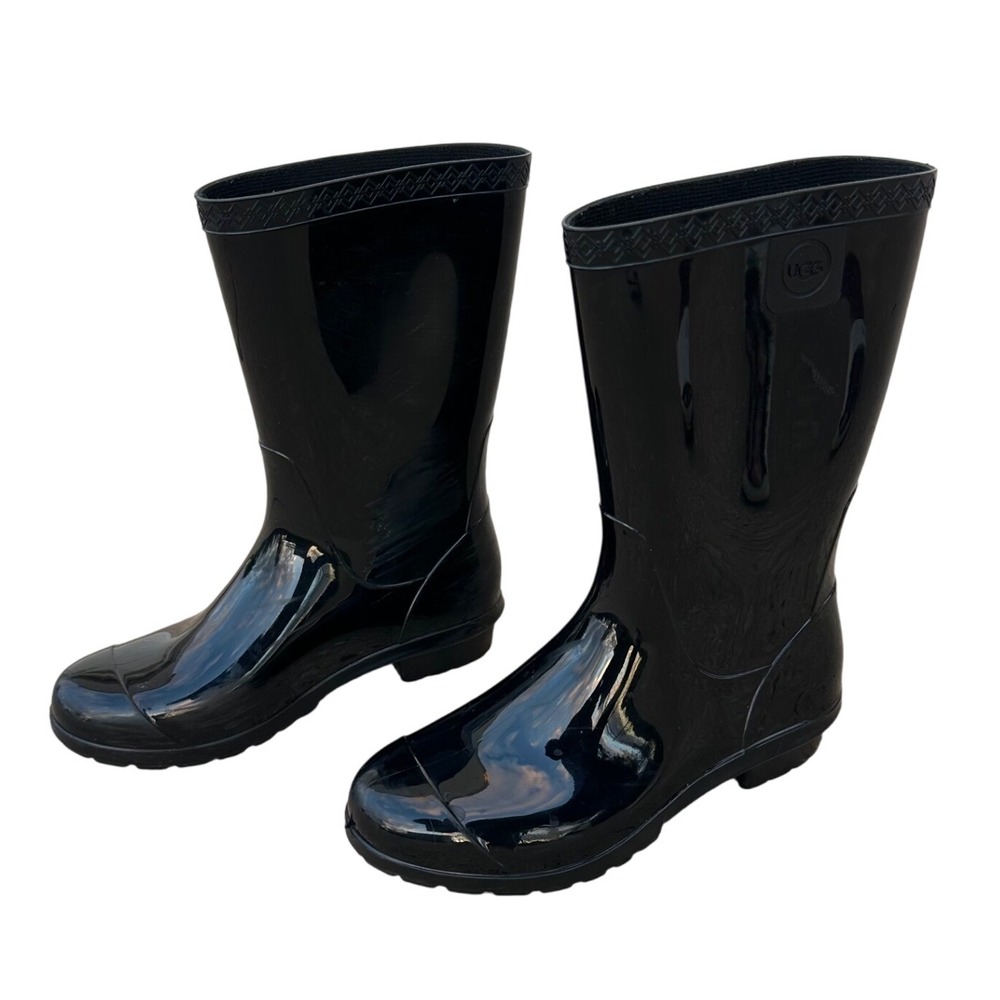 Ugg Raana Waterproof Rain Boots Women's Size 7 Black